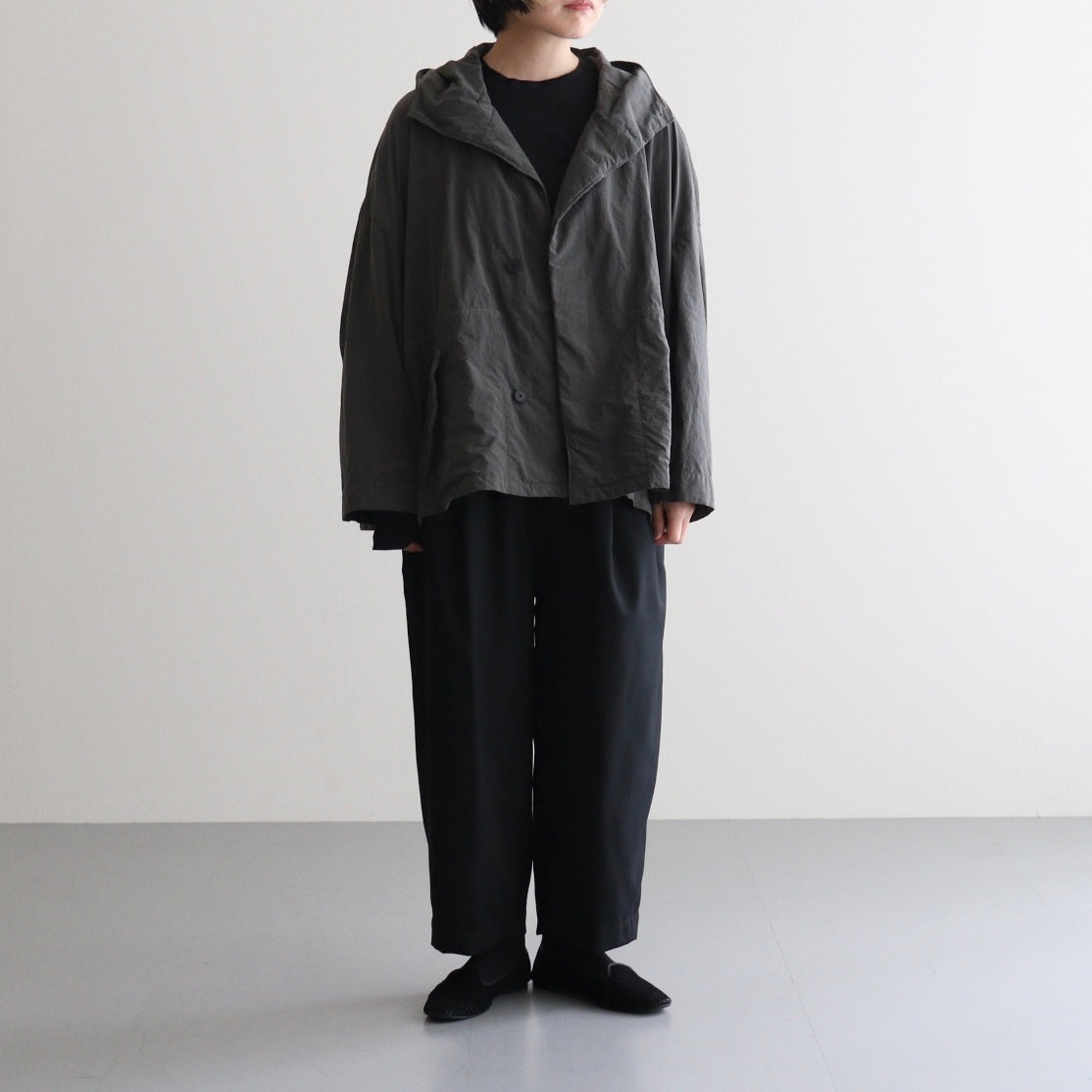 Moons専用 ジェネラルリサーチ ショート・モッズコート 大人向けサイズあり】ナイロン・ショートモッズコート(140 カーキ