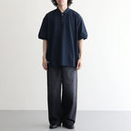 Selvage Denim Two Tuck Pants #BLACK DARK FADE [GU263-40061DB]