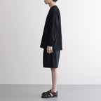 LIGHT WOOL MAX GABARDINE SHORTS #TOP BLACK [A26SP05MG]
