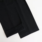LIGHT WOOL MAX GABARDINE SLACKS #TOP BLACK [A25AP05MG]