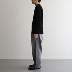 Selvage Denim Two Tuck Pants #BLACK LIGHT FADE [GU251-40188LB]