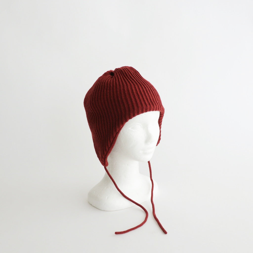 EAR FLAP BEANIE #MAROON [R5115-AW25]