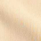 COTTON HIGH GAUGE RIB KNIT CROPPED CREW NECK CARDIGAN #YELLOW [A00C04HR]