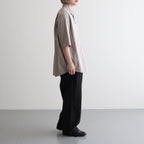 FHFSSH - コットン・ ポリコア タイプライター 半袖シャツ #20 Light Greige [SN_FR0405SH]