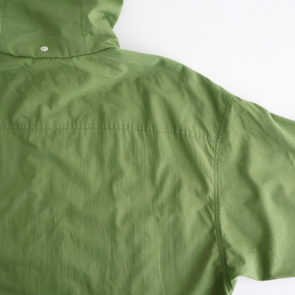 SUPER FINE COTTON LAWN HOODED BLOUSON #DUSTY GREEN [A26SB01CL]