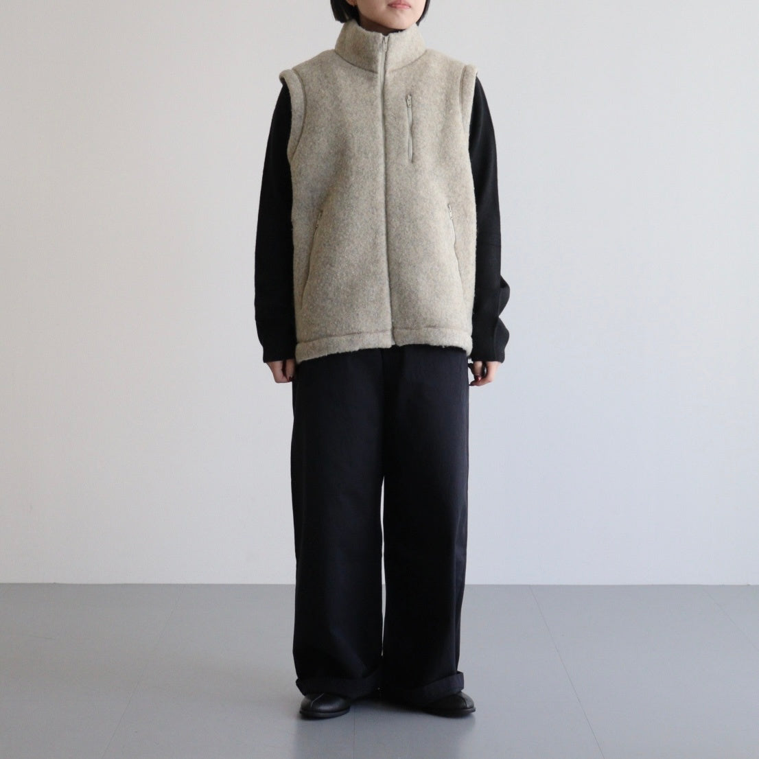 女性モデル(マツオ):156cm　着用サイズ:XS