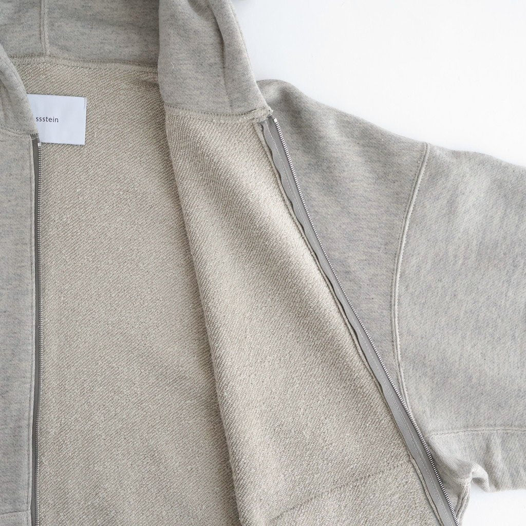 COTTON CASHMERE SWEAT ZIP HOODY #GREY [ST.1469]