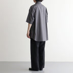Broad S/S Oversized Regular Collar Shirt #C.GRAY [GM261-50003B]