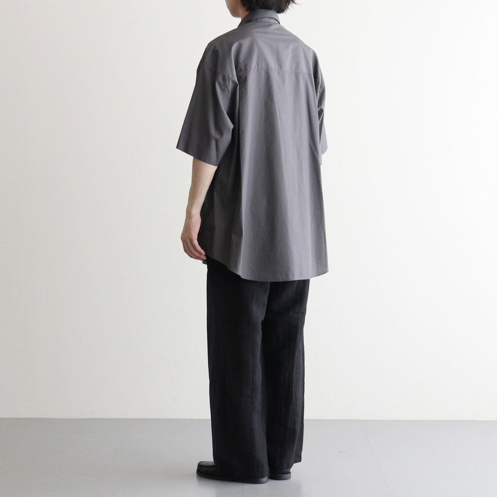 Broad S/S Oversized Regular Collar Shirt #C.GRAY [GM261-50003B]