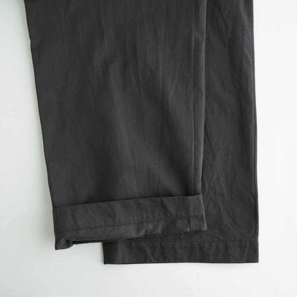 CHINO TROUSERS - WIDE STRAIGHT #CHARCOAL [11062601]