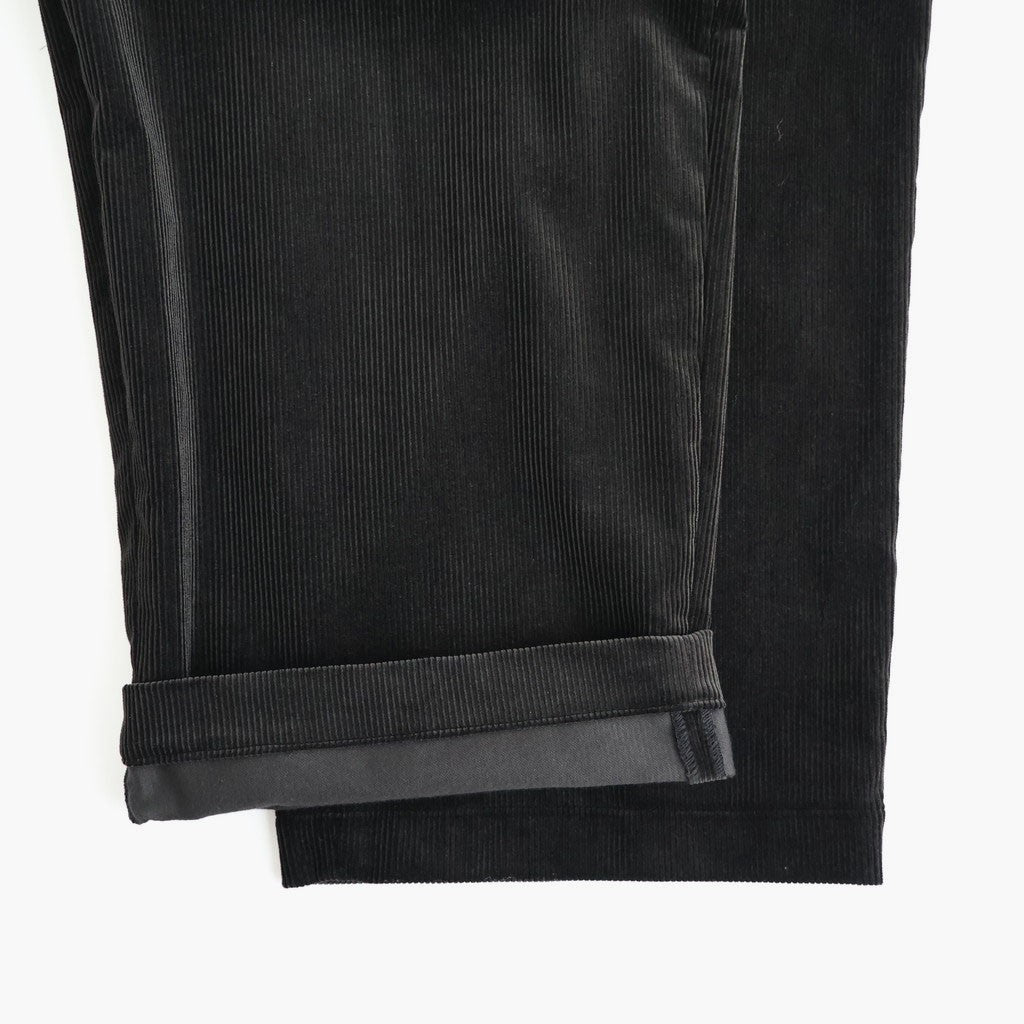 Suvin Corduroy Wide Straight Trousers #BLACK [GU263-40213B]