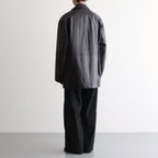 LEATHER DOUBLE BRESTED JACKET #DARK BROWN [ST.920]