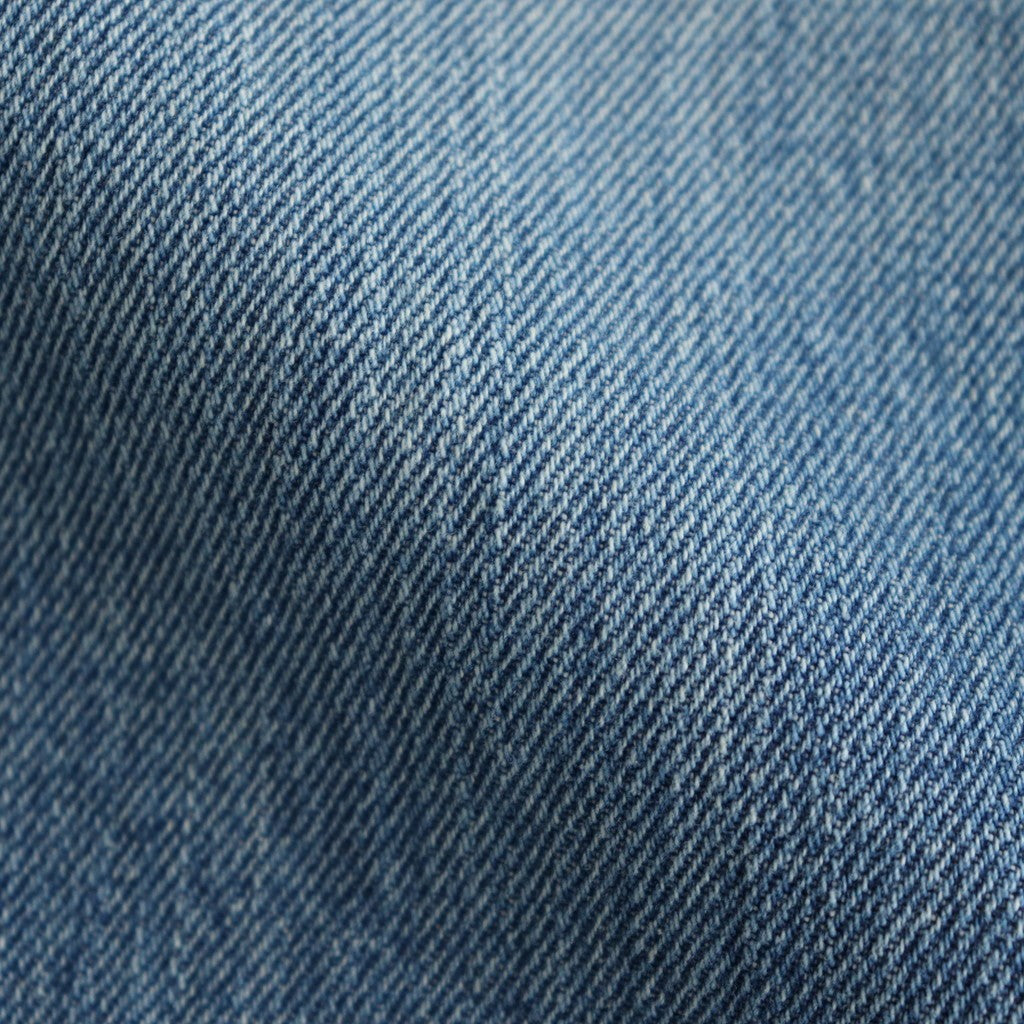 Selvage Denim Two Tuck Pants #INDIGO_LIGHT FADE [GU253-40061LB]