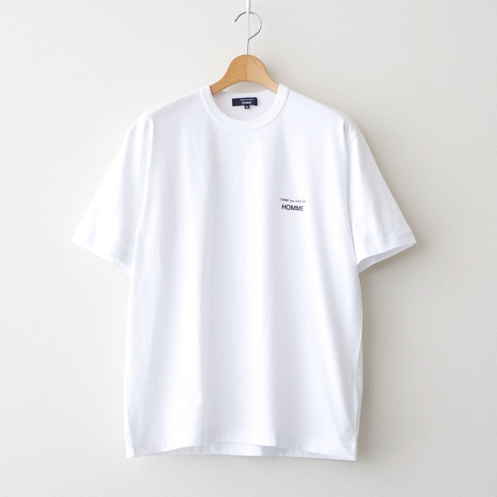 綿天竺 製品プリント S/S Tシャツ #WHITE [HQ-T101-051]