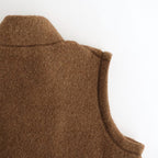 Wool Fleece Vest #NATURAL BROWN [13052405]