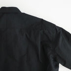 綿ナイロンウェザー L/S シャツ #BLACK [HQ-B013-051]