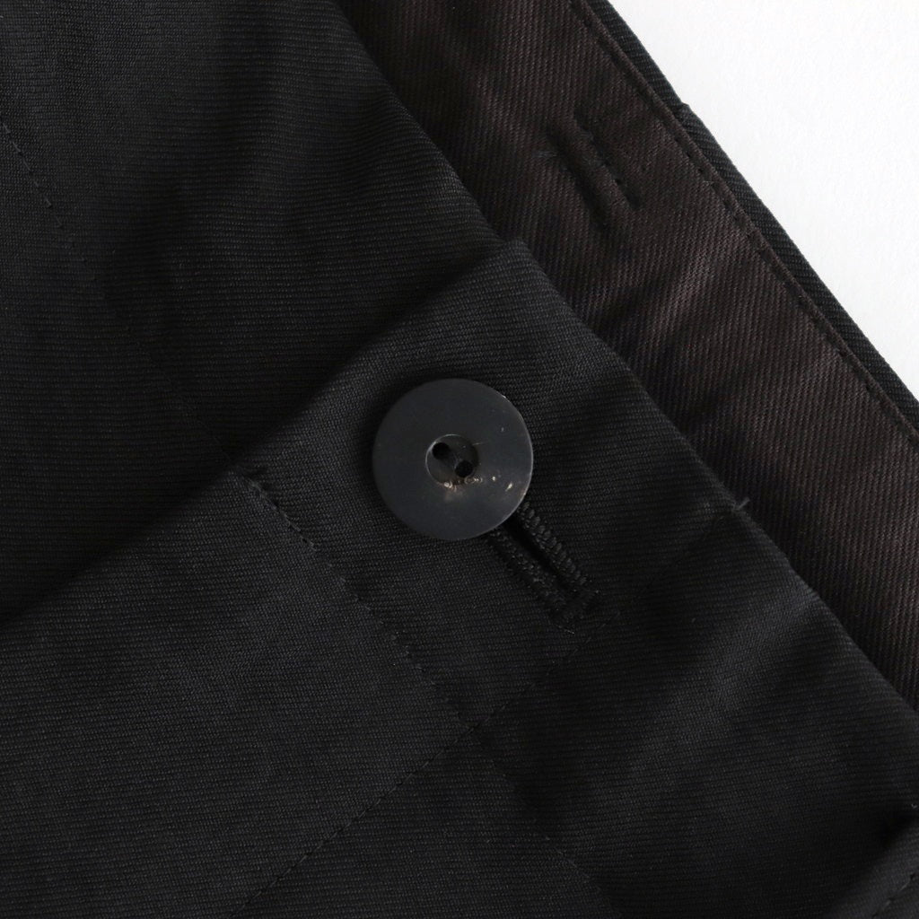 ドライポリシンプル2タックワイドPT #BLACK [D125-P453]