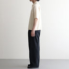 HIGH GAUGE TUSSAH SILK KNIT SKIPPER POLO #IVORY [A26SP02SJ]