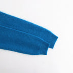 GARMENT-DYED BABY ALPACA FUR KNIT CREW-NECK CARDIGAN #ROYAL BLUE [A26AC03BA]