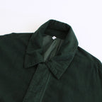 FBBBL | フランネル レーヨン・ガーメントダイ ロングブルゾン #DEEP GREEN [CW_FR026JK]