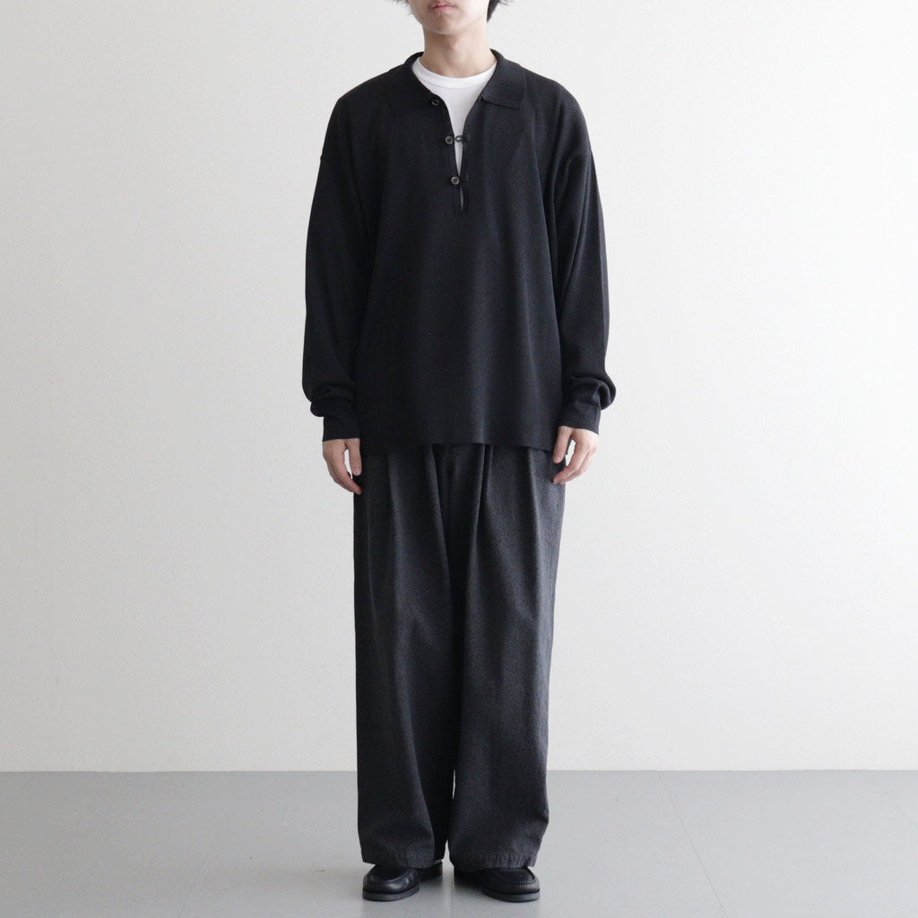 Sulfur Dyed Gabardine Two Tuck Easy Pants #GRAY [GM261-40201