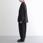 縮絨ウールタックワイドPT #DARK BROWN [D225-P303]