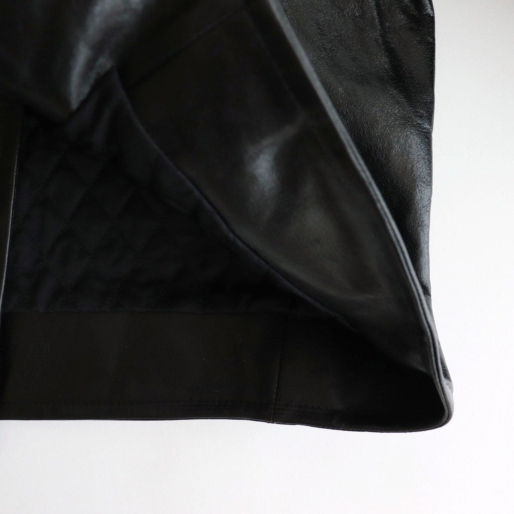 LAMB LEATHER RIDERS JACKET #BLACK [A25AB02WX]