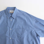 SIDOGRAS L/S Oversized Regular Collar Shirt #BLUE STRIPE [GM252-50010]