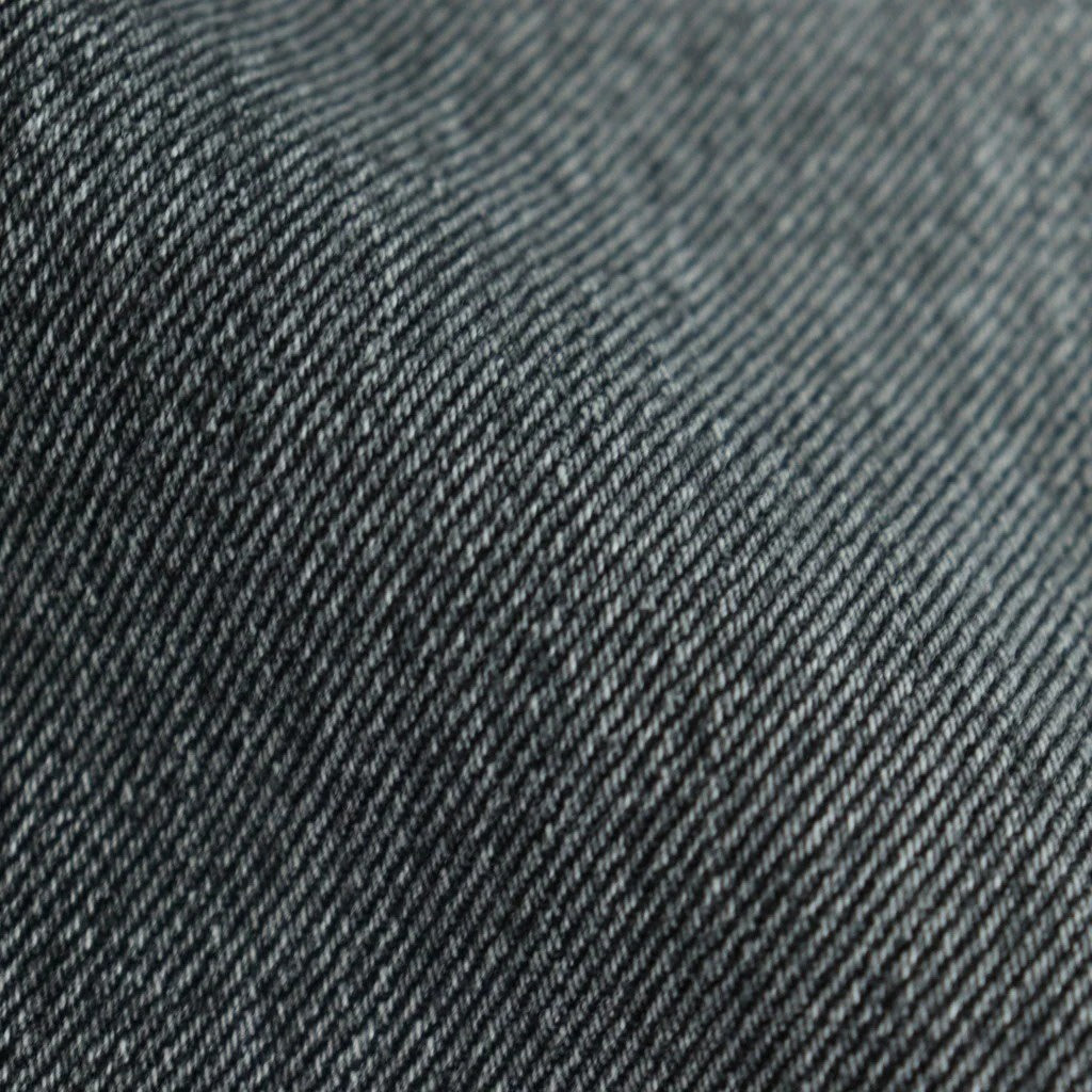 Selvage Denim Belted Pants #BLACK_LIGHT FADE [GU253-40064LB]