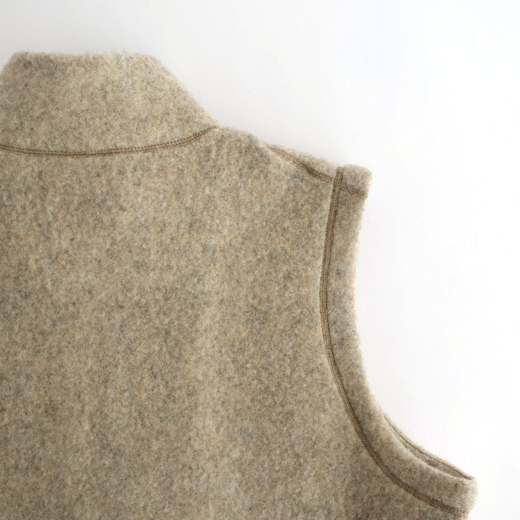 Wool Fleece Vest #NATURAL BEIGE [13052405]