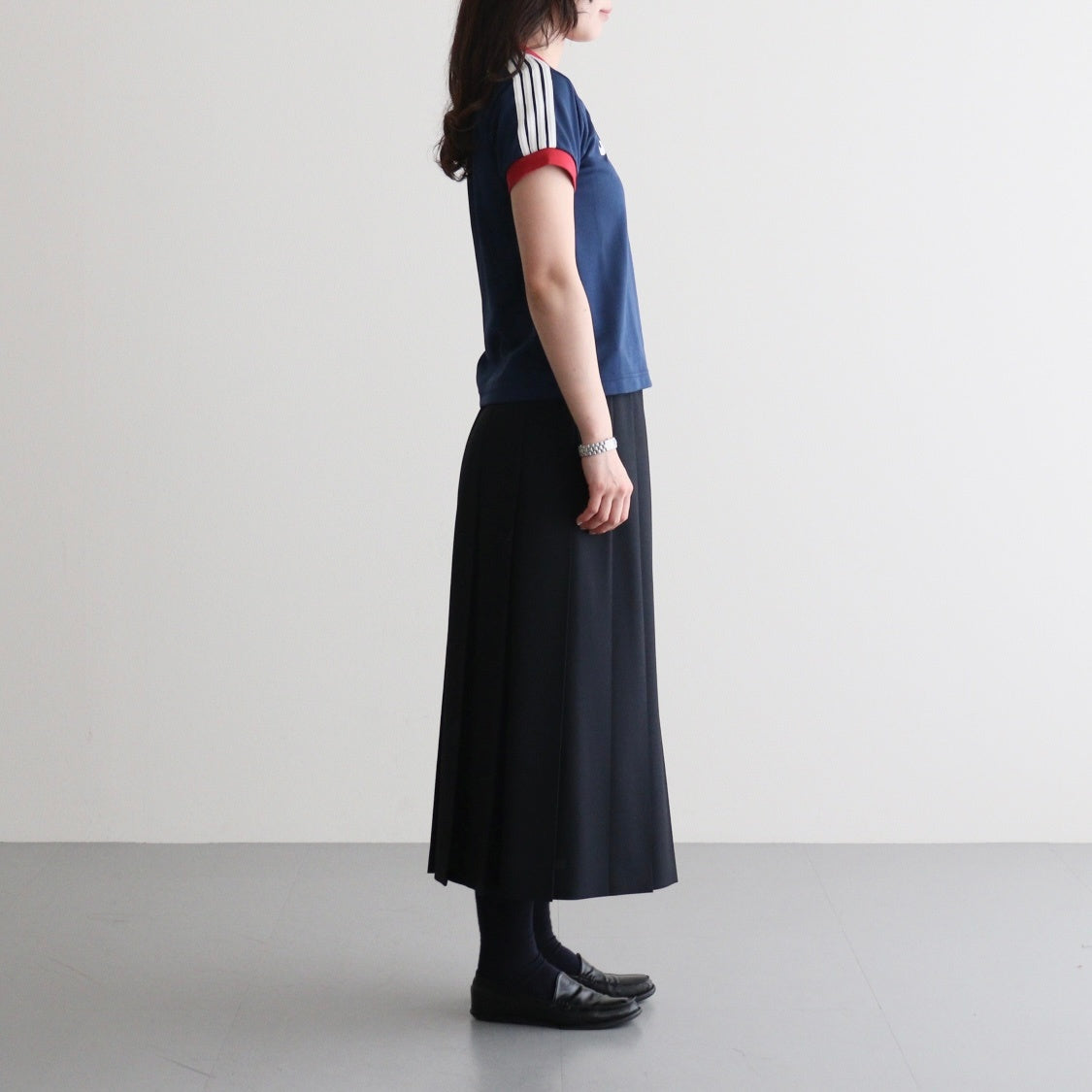 Stripe Uniform T-Shirt #NAVY [I26SS-BC16]