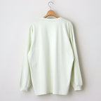LUSTER PLAITING L/S TEE #IVORY PISTACHIO [A00P01GT]