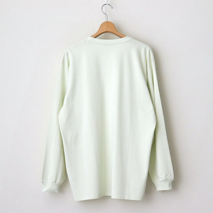 LUSTER PLAITING L/S TEE #IVORY PISTACHIO [A00P01GT]