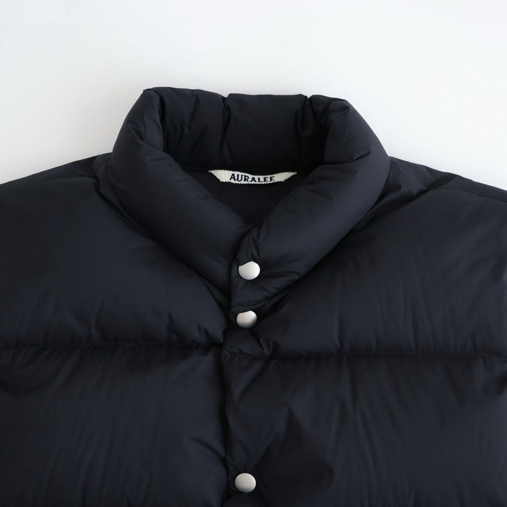 SUPER LIGHT NYLON RIPSTOP DOWN VEST #BLACK [A26AV02NL]