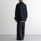 ウールサージ 製品縮絨ジャケット #BLACK [HP-J105-051]