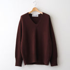 Cashmere V Neck #BORDEAUX BROWN [I25AW-IBC63]