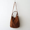 3WAY MIDIUM TOTE（OIL SUEDE） #BROWN [MS-1]