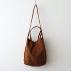 3WAY MIDIUM TOTE（OIL SUEDE） #BROWN [MS-1]
