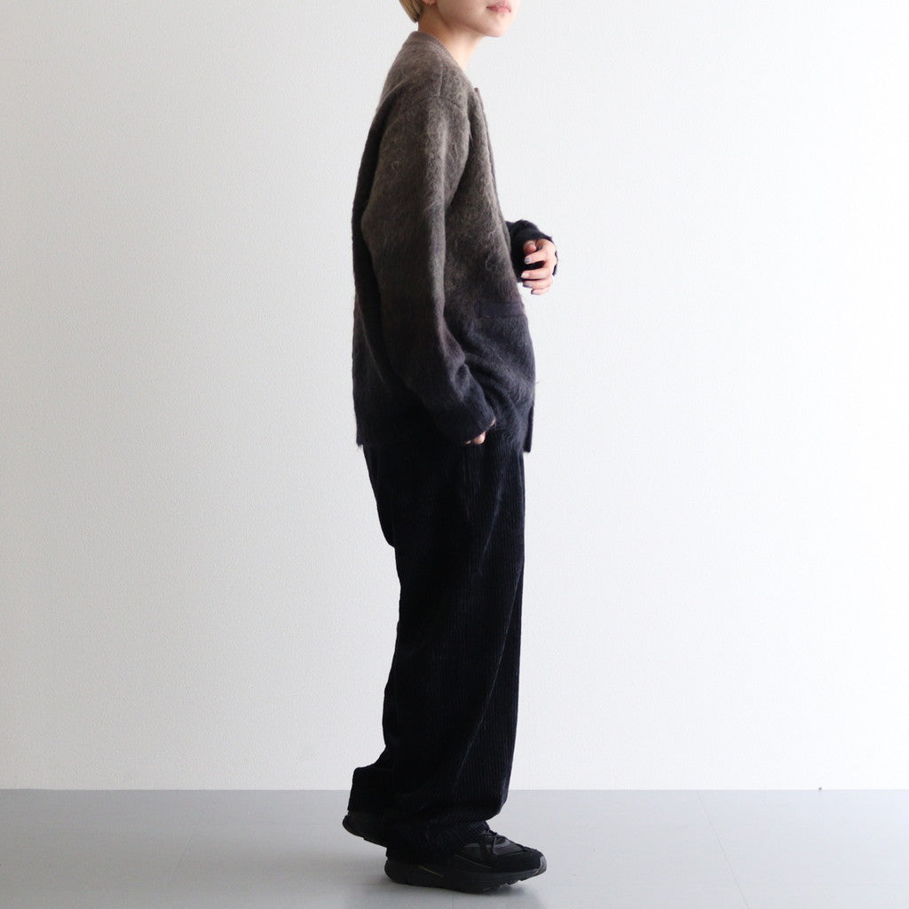 GRADATION MOHAIR KNIT CARDIGAN #NAVY KHAKI GRADATION [ST.1002