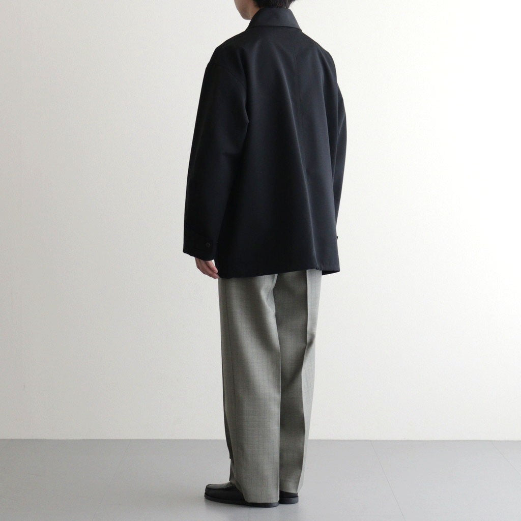 WOOL MAX CANVAS BLOUSON #BLACK [A26SB02WC]
