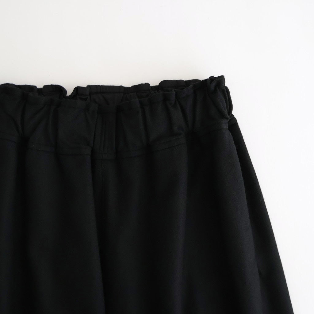 FSHGPT - ウールシーチング ・ ガーメントウォッシュ イージーパンツ #95 Black [SN_FR1604PF]