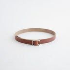 REVERSIBLE BUCKLE BELT #NATURAL BROWN [A26AB10RP]