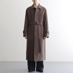 SUPER FINE WOOL MOSSER SOUTIEN COLLAR COAT #TOP BROWN [A25AC04WM]