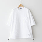 綿天竺 製品プリント S/S ポケットTシャツ #WHITE [HO-T015-051]