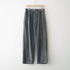 Corduroy 1Pleated Easy Trousers #Black [YK26FW01339P]