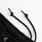 綿サテンイージーパンツ #BLACK [HP-P013-051]