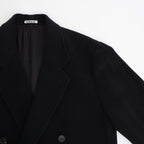SUPER FINE WOOL MOSSER CHESTERFIELD COAT #BLACK [A25AC02WM]