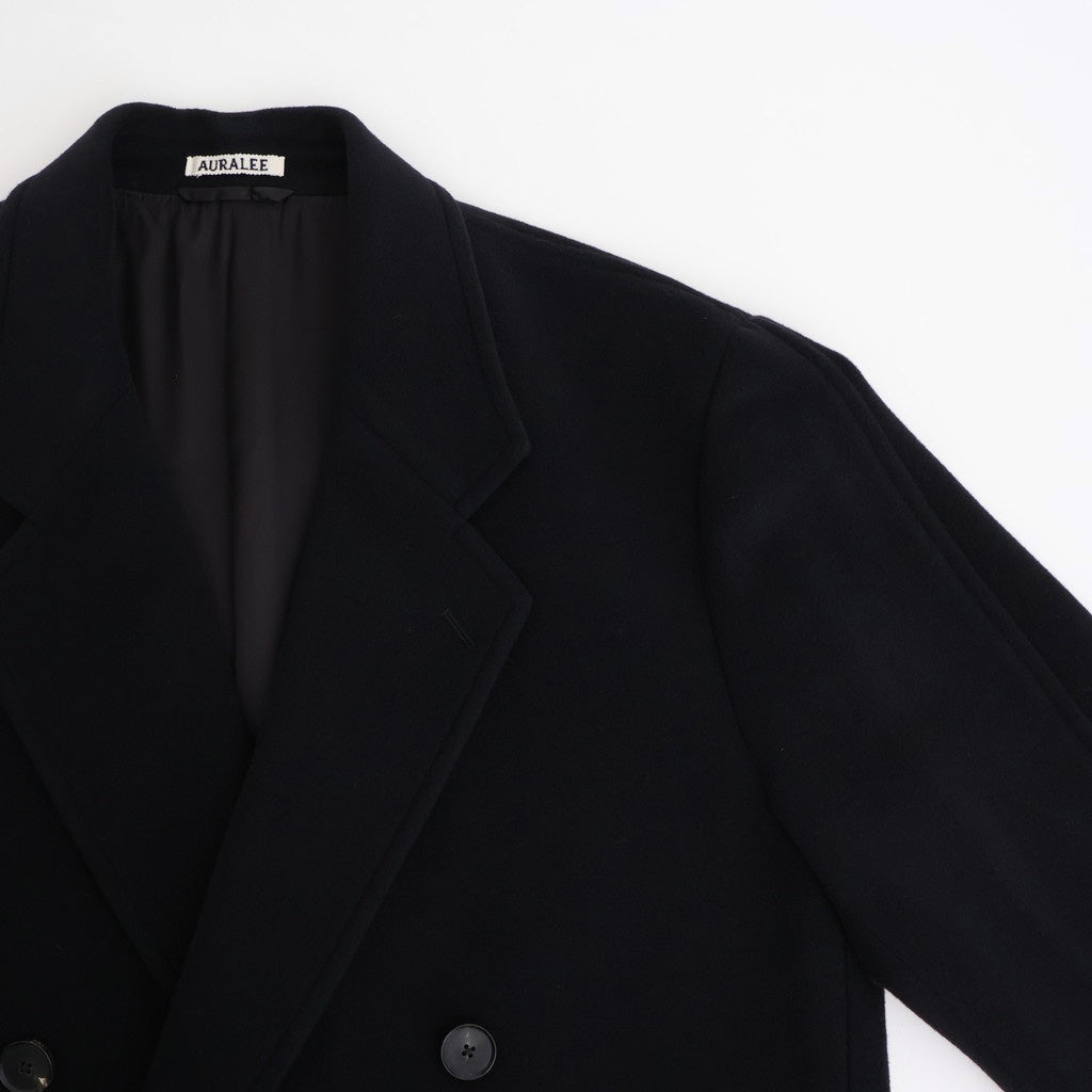 SUPER FINE WOOL MOSSER CHESTERFIELD COAT #BLACK [A25AC02WM]