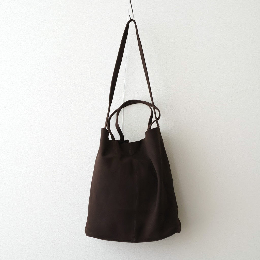 3WAY LARGE TOTE （OIL SUEDE） #DARK CHOCO [L-1]
