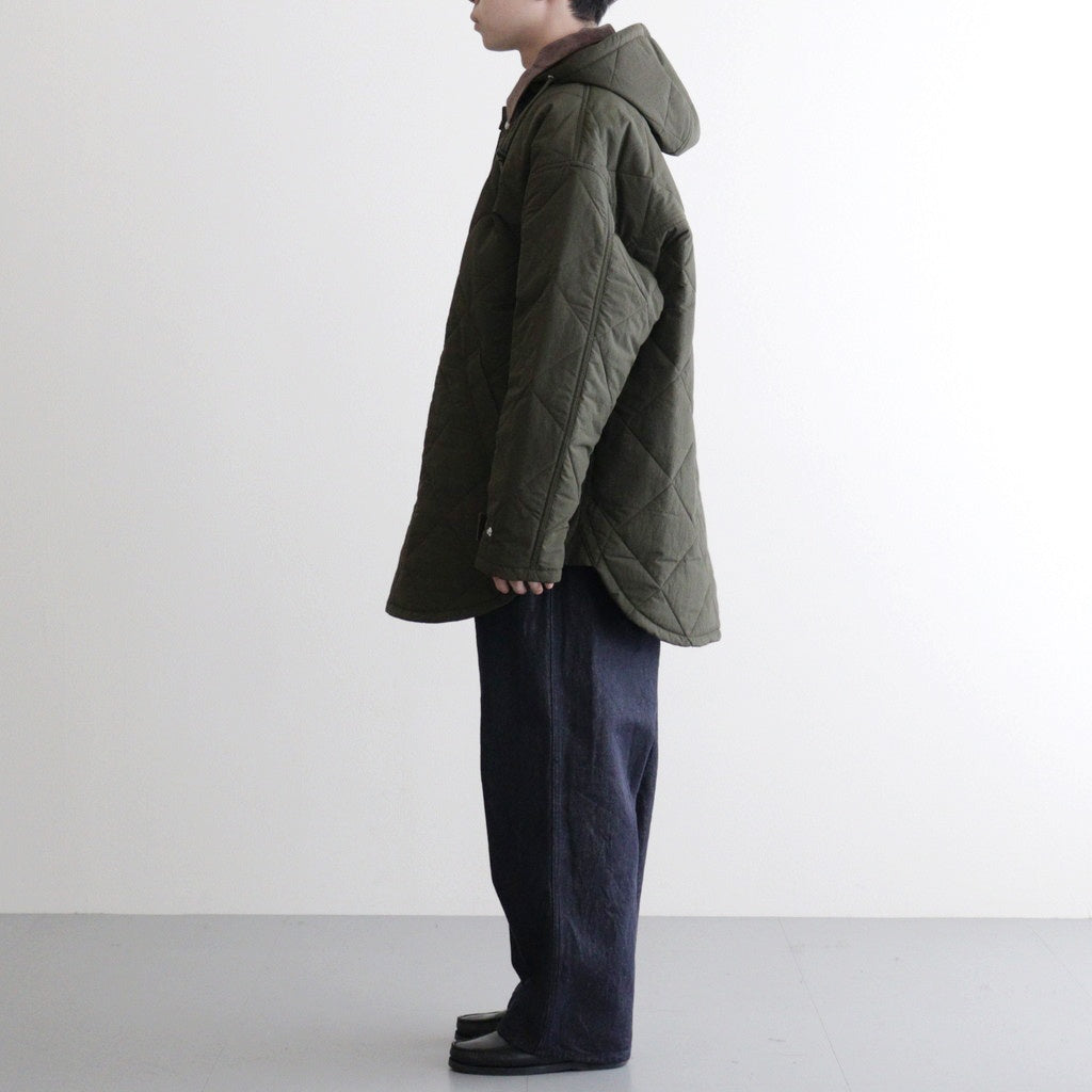 ナイロンタッサーキルトコート #KHAKI [HP-J026-051]